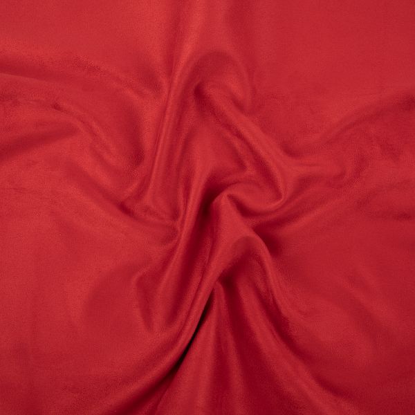 Замша искусственная Woven Suede 175 г/м², 147±2 см / 5 метров, 18-1551 scarlet (красный), Peppy Woven Suede