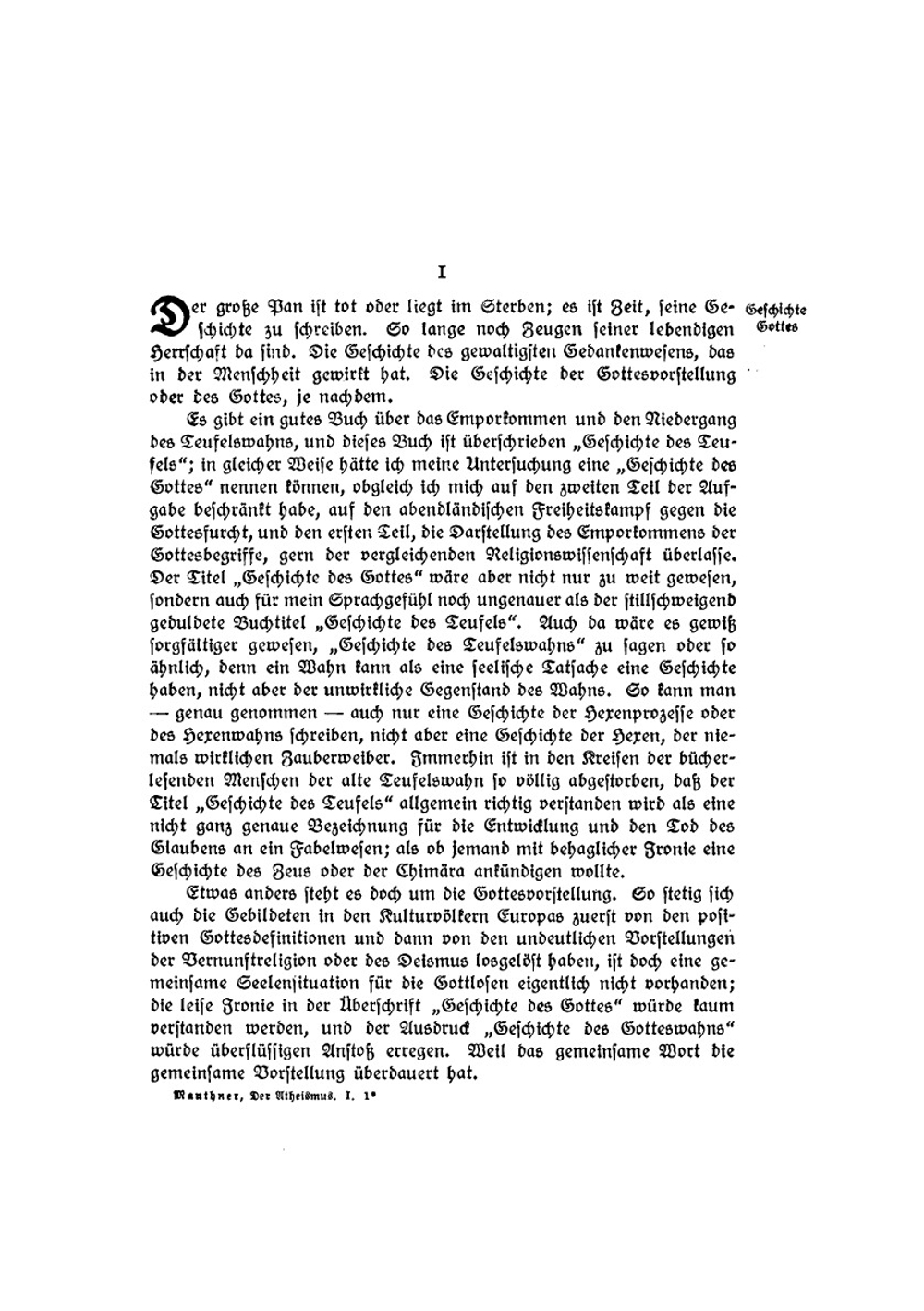 Der Atheismus und seine Geschichte im Abendlande. Band 1 | M. Fritz