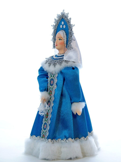 Кукла интерьерная Снегурочка под ёлку в русском костюме