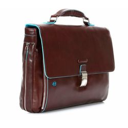 Сумка мужская Piquadro Blue Square коричневая из кожи (CA3111B2/MO) 1