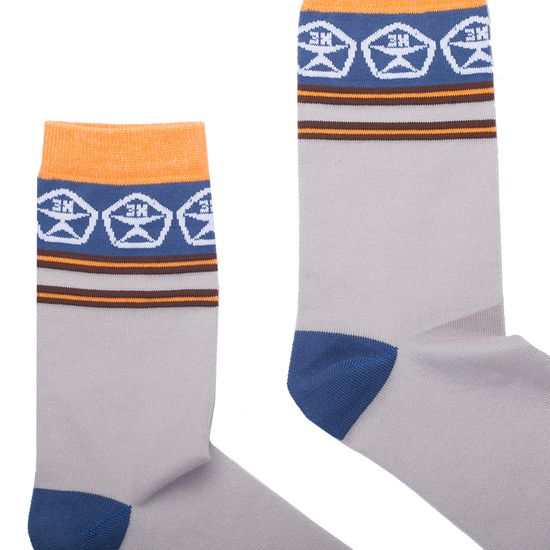 Носки ЗАПОРОЖЕЦ Полосы 2 Светло-Серый