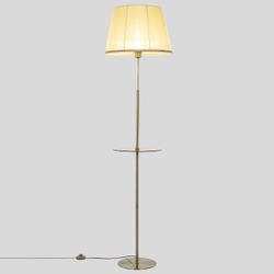 Citilux Линц CL402983T Торшер бронза со столиком и кремовым абажуром