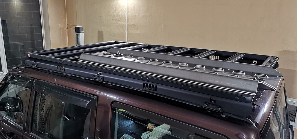 Багажник экспедиционный (платформа) алюминиевый 1250x2080 мм для УАЗ Патриот (с крепежом) РИФ