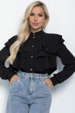 Блуза Космос (черная) Б11273 LT Collection