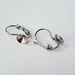 Ювелирные швензы, сталь, под кристалл 6мм, цена за пару