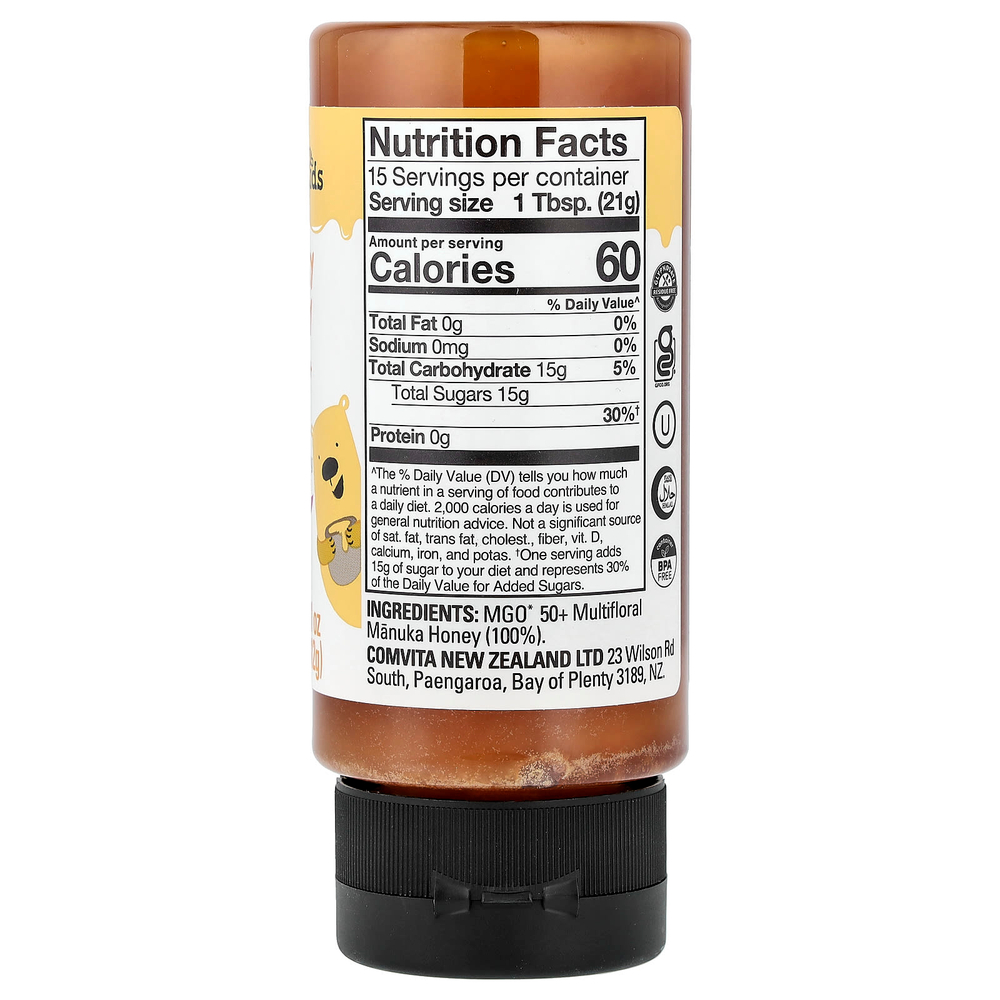 Comvita, Kids, вкусный мед, MGO 50+, 312 г (11 унций)