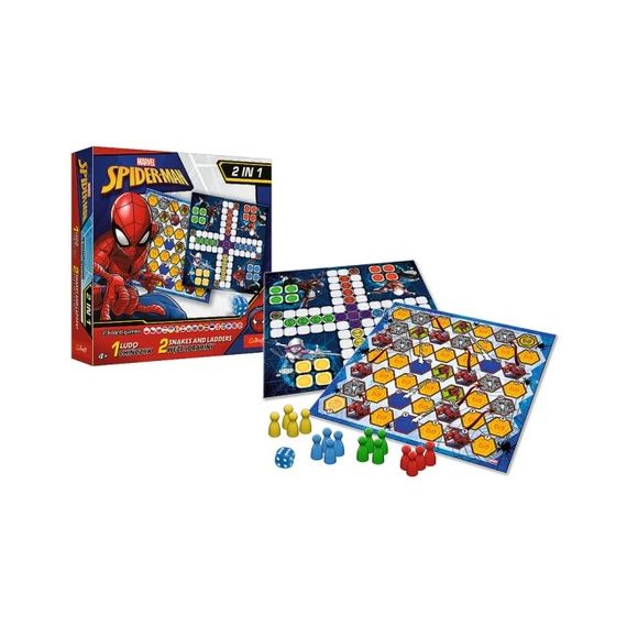 GAME 2 in1 Ludo / Snakes and Ladders Spider-Man