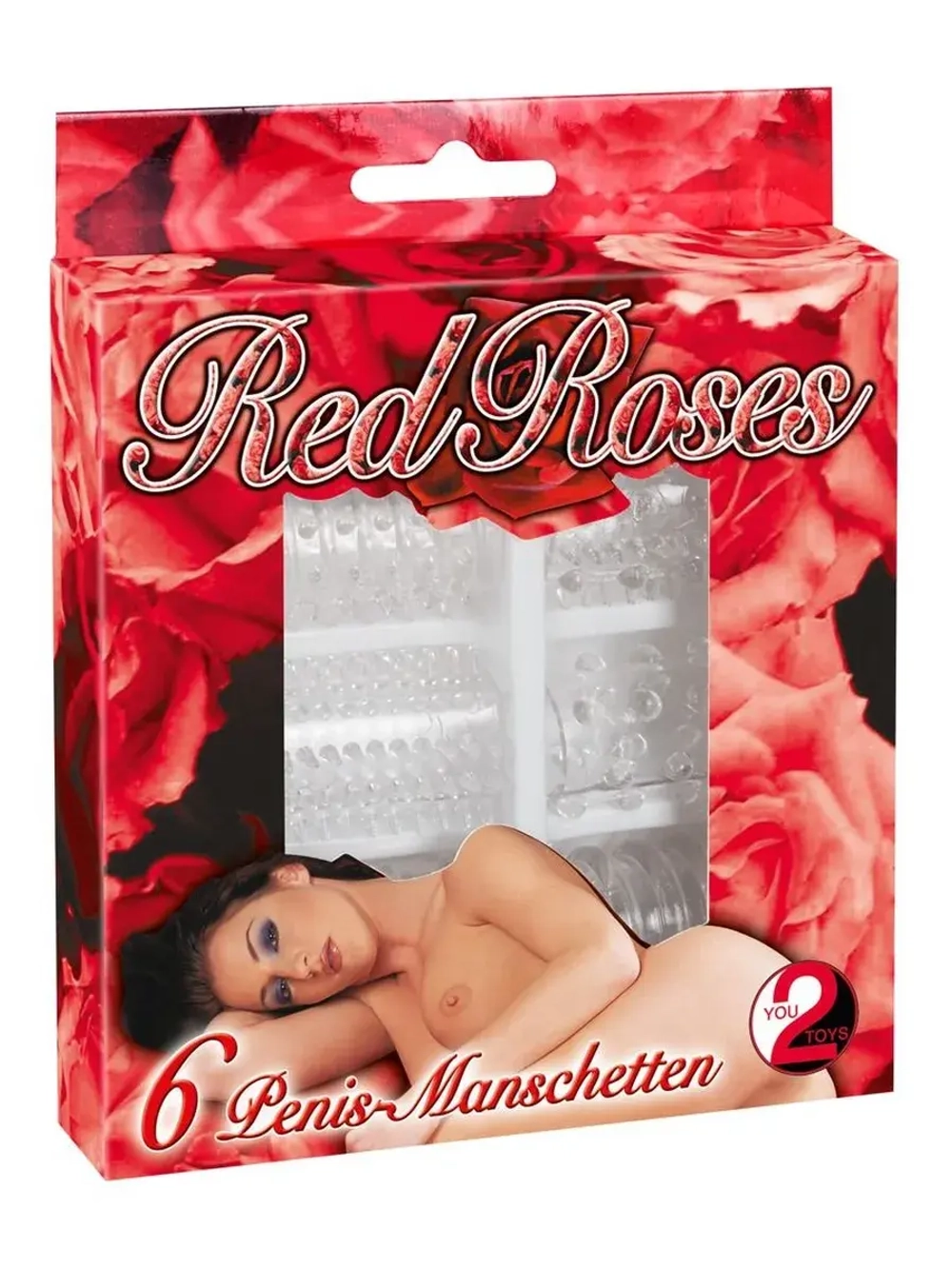 Набор из 6 насадок с шипиками Red Roses