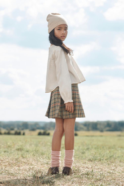 ZARA ОДНОТОННАЯ РУБАШКА С ВЫШИВКОЙ, ЭКРЮ