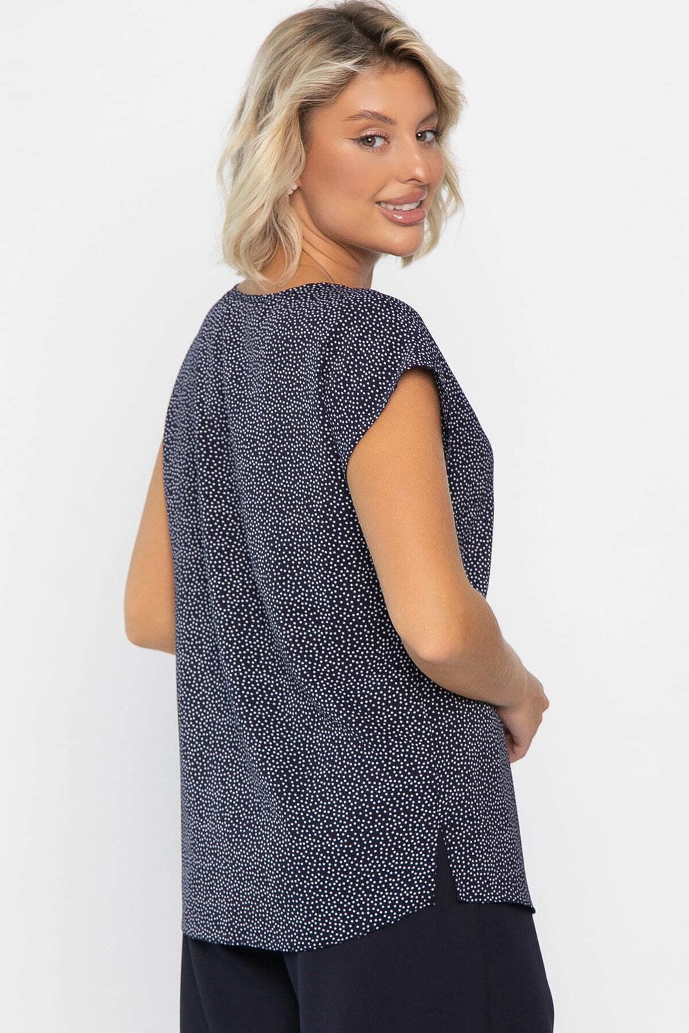 Блуза Милена (темно-синяя) Б14302-8М LT Collection