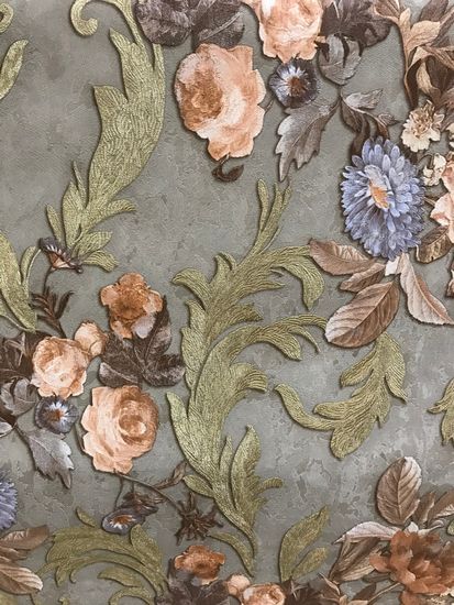 Обои AVANGARD винил компактный на флизе 1,06х10м. КОРИЧНЕВЫЙ