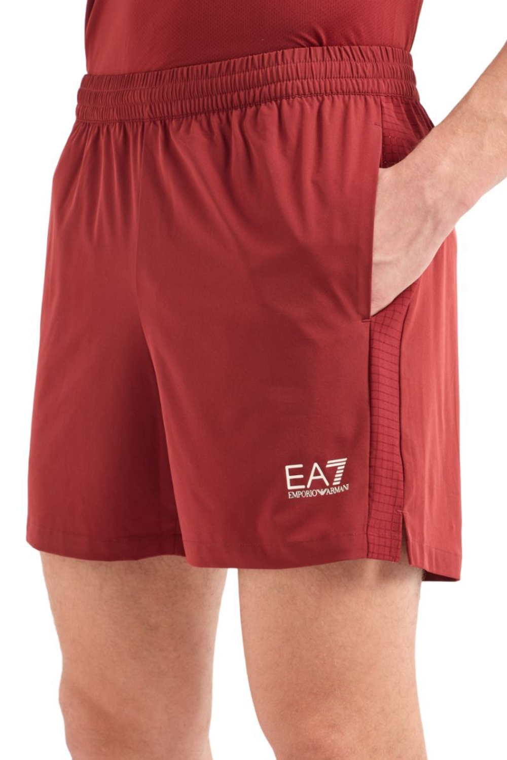Мужские теннисные шорты EA7 Man Woven - красный