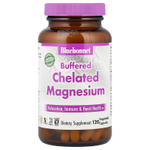 Bluebonnet Nutrition, буферизованный хелатный магний, 120 растительных капсул (200 мг в 1 капсуле)