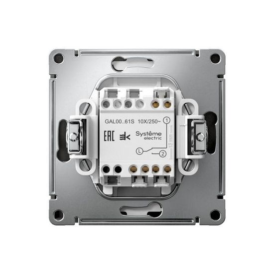 Переключатель 1-кл. ArtGallery 10AX быстрозажим. клем. механизм базальт SE GAL001461S