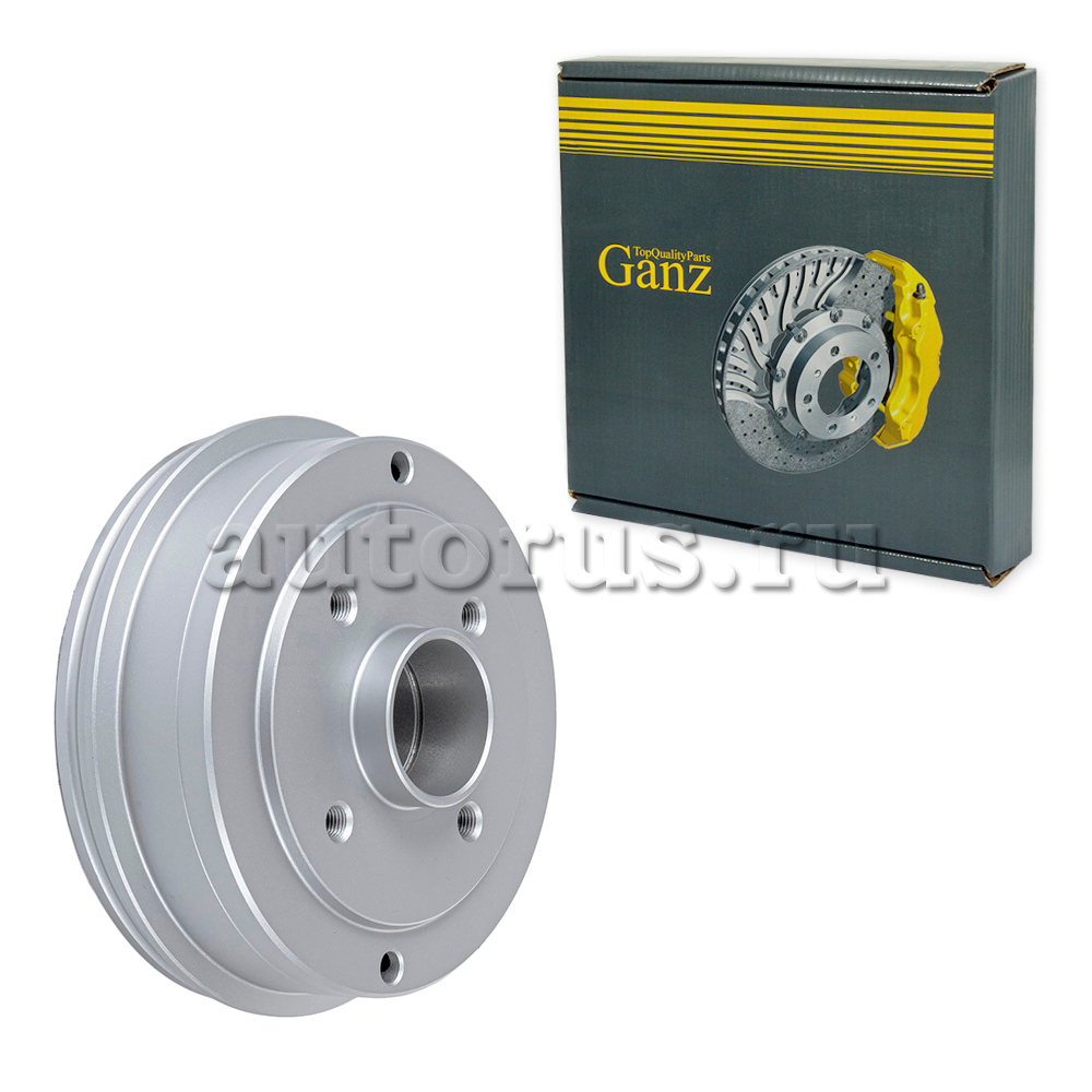 Барабан тормозной (без подшипника) для d=180/без ABS RENAULT Logan/Sandero GANZ GIJ10174