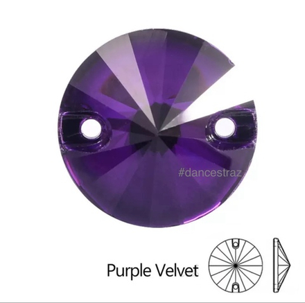 Стразы пришивные, Rivoli, Pulpe Velvet, 277, 16mm, (72 ea/pkg), 5A+, (F2)