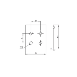 Пластина соединительная GTO DKC 37305R H100