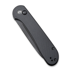 Складной нож CIVIVI Button Lock Elementum сталь14C28N, рукоять с каменной отделкой G10 черная