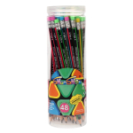 Карандаш ч/г "Star" трехгранный с ластиком, 4 цвета микс (Комплект 6шт.)