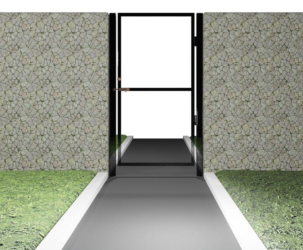 Калитка для забора со столбом 1,0х2.0м ,только каркас.