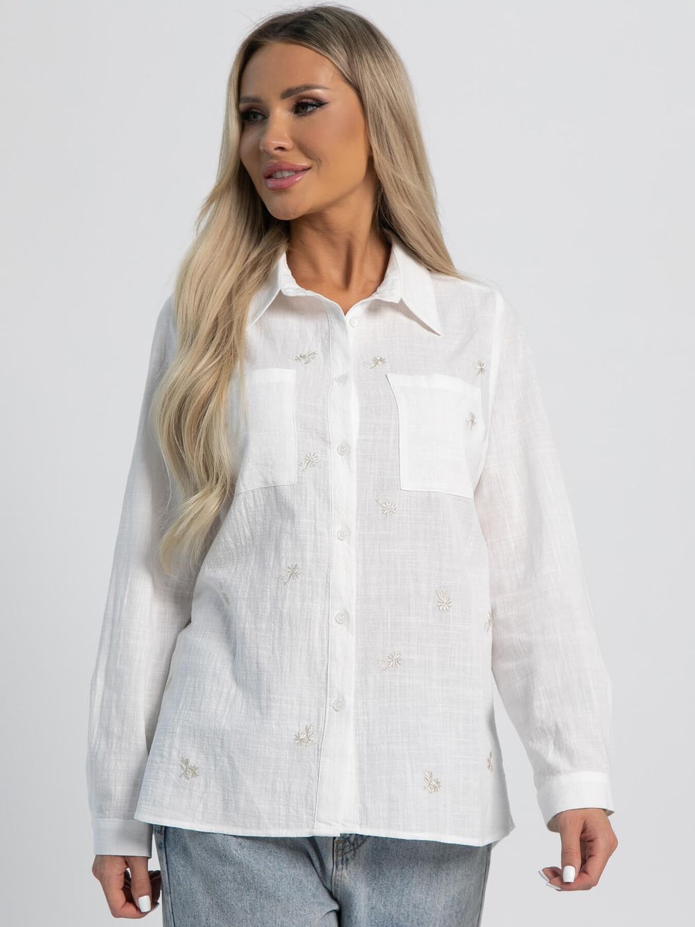 Рубашка Виолетта (белая) Б16130-4М LT Collection