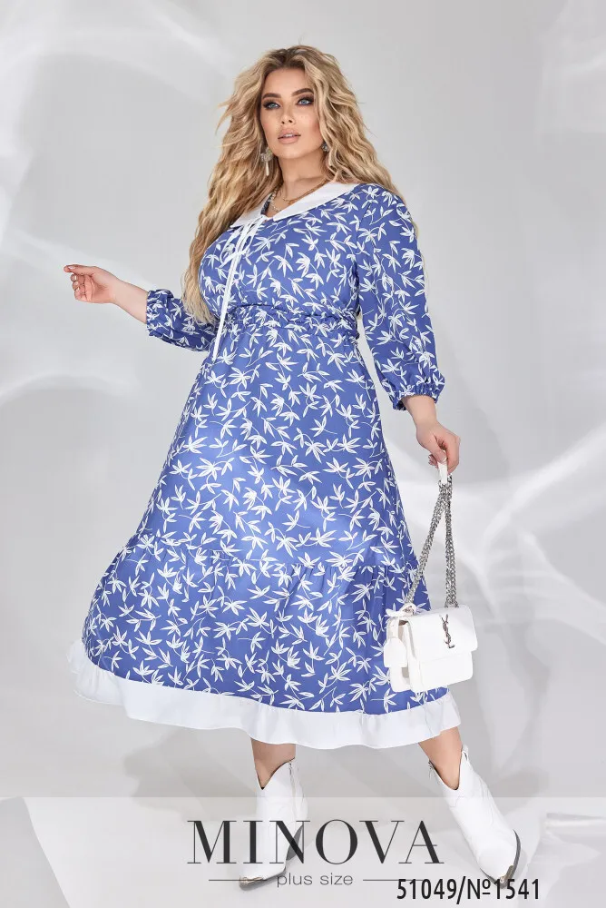 Платье 1541-синий Minova