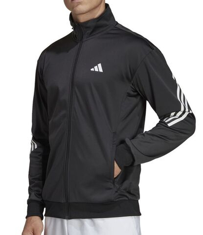 Мужская теннисная кофта Adidas 3-Stripes Knit Tennis Jacket - black