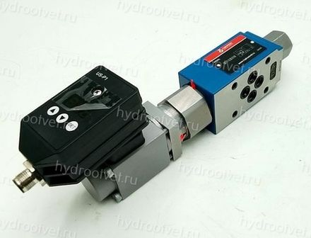 ZDREE6VP2-1X/315MG24K24F1M - Пропорциональный редукционный клапан Ду6 со встроенным усилителем, сигнал F1 = 4…20мА, давление регулировки до 315 бар, монтаж - модульный