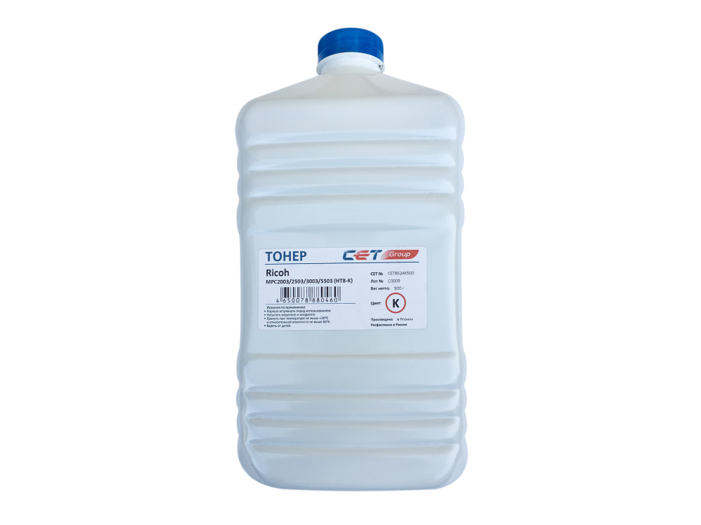 Тонер HT8-K (CPT) для RICOH MPC2011/C2004/C2504/C3003/C307, IMC3000 (Japan) Black, 500г/бут, (унив.), CET8524K500