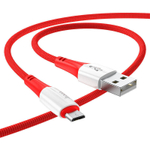 Кабель HOCO X70 USB-microUSB 2.4A 1м Nylon Red