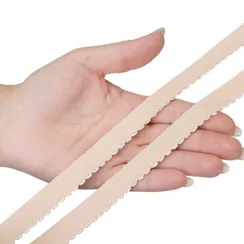 Резинка отделочная бежевая 15 мм (цв. 126), 641/15