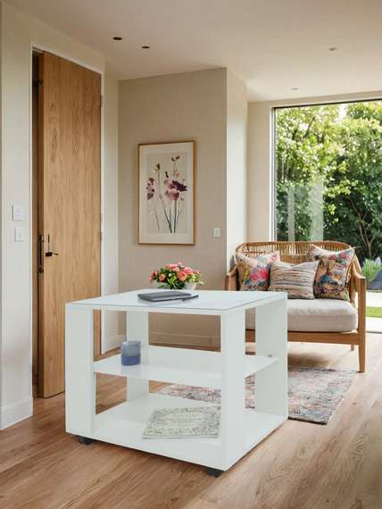 Стол журнальный BeautyStyle 5 белый/Luminar 189