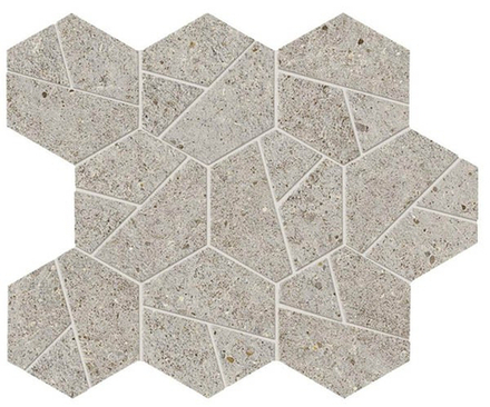Мозаика Boost Stone Pearl Mosaico Hex