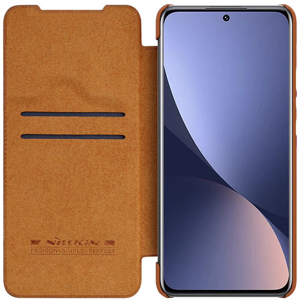 Кожаный чехол-книжка Nillkin Leather Qin для Xiaomi Mi 12/12X