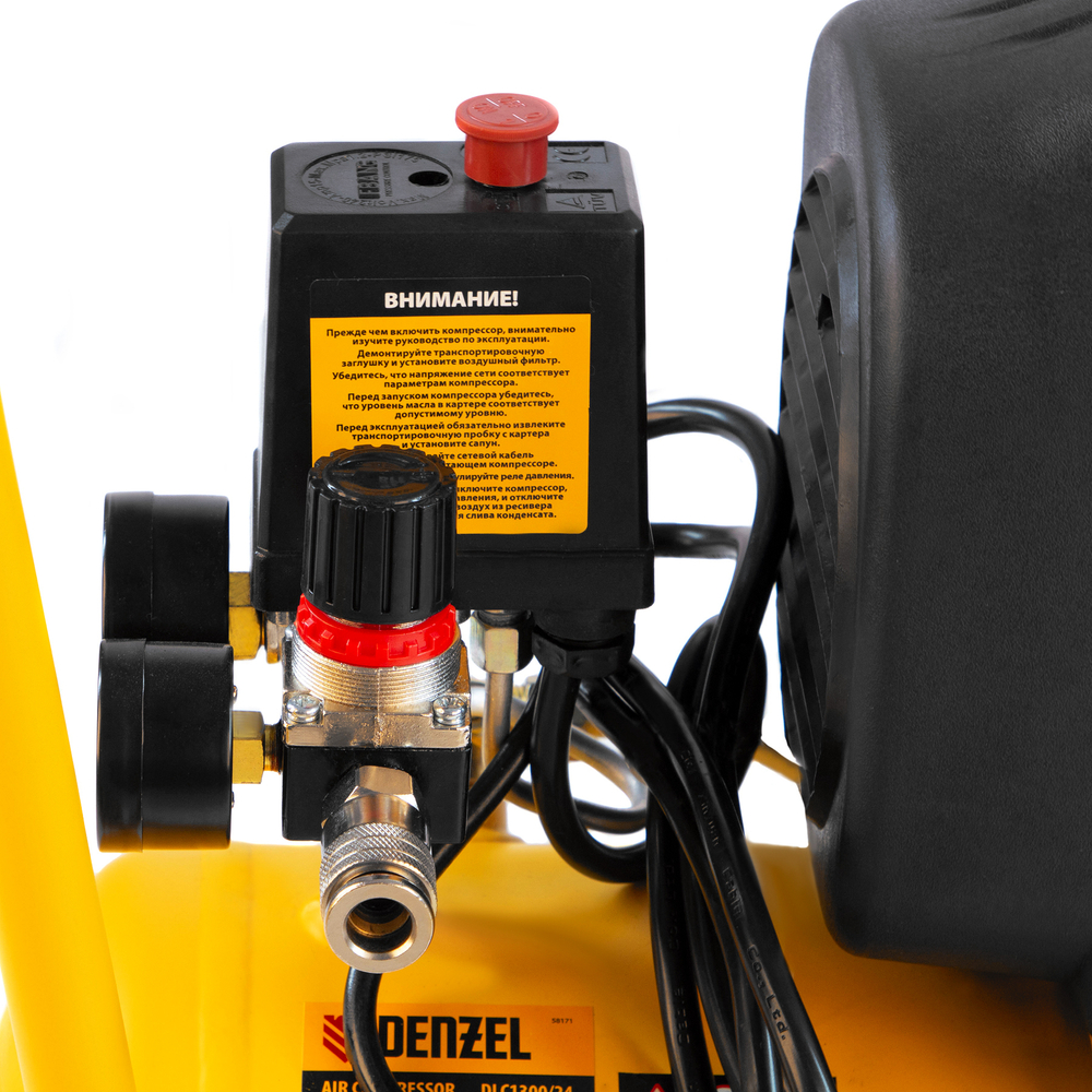 Компрессор воздушный Denzel DLC1300/24