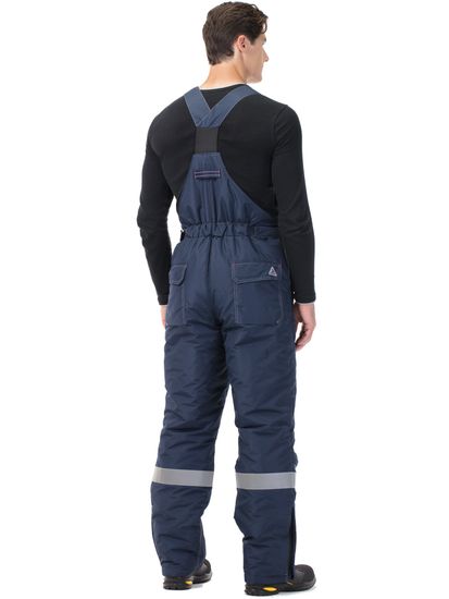 Костюм зимний "Линкор" полукомбинезон (синий/св.серый)