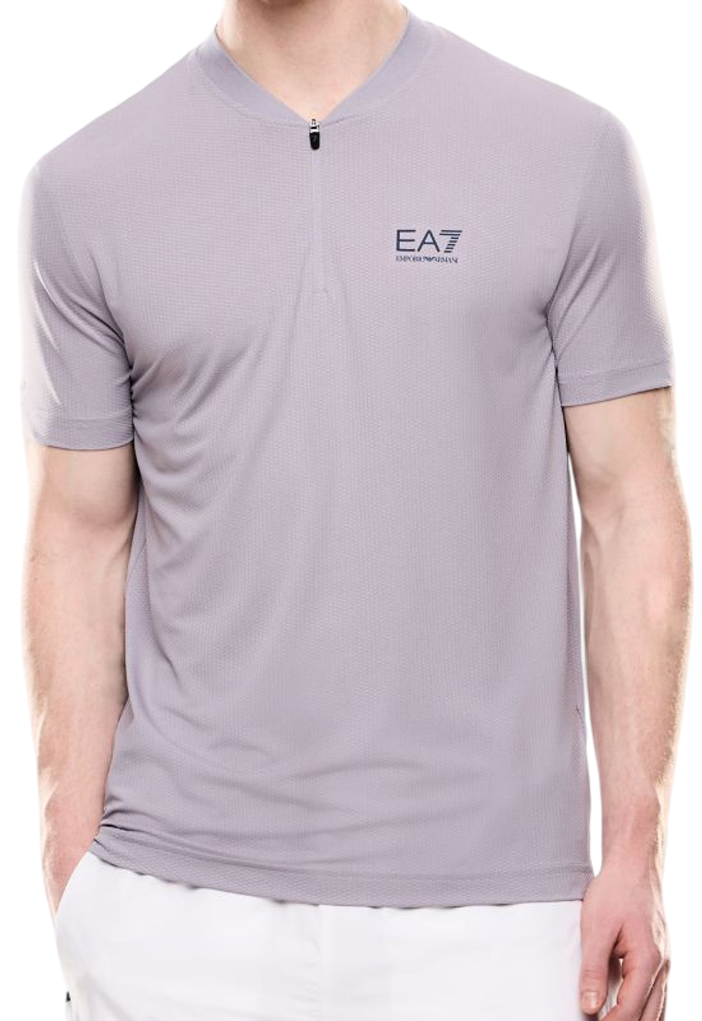 Мужское теннисное поло EA7 Man Jersey - Фиолетовый