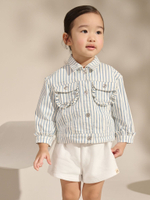 Куртка джинсовая для девочки Next AU0-068, Голубой, Белый