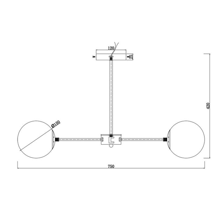 Подвесная люстра Escada ETHEREAL 2110/6P Nickel