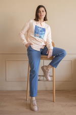 22660 Джемпер женский (сливочный)