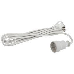 Удлинитель электрический ЭРА UX-1е-5m с заземлением 1 розетка 5м ПВС 3x0,75мм2 10А | Бытовые удлинители