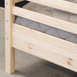 Кровать детская, 90х190х170, Альков, с бортиком, кровать домик, деревянная, натуральный, Dipriz