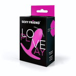 Ярко-розовая анальная втулка - 7,4 см. (Цвет: ярко-розовый)