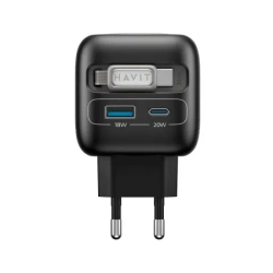 Сетевое зарядное устройство Havit 35Вт C+U+Watch+кабель С, 35w