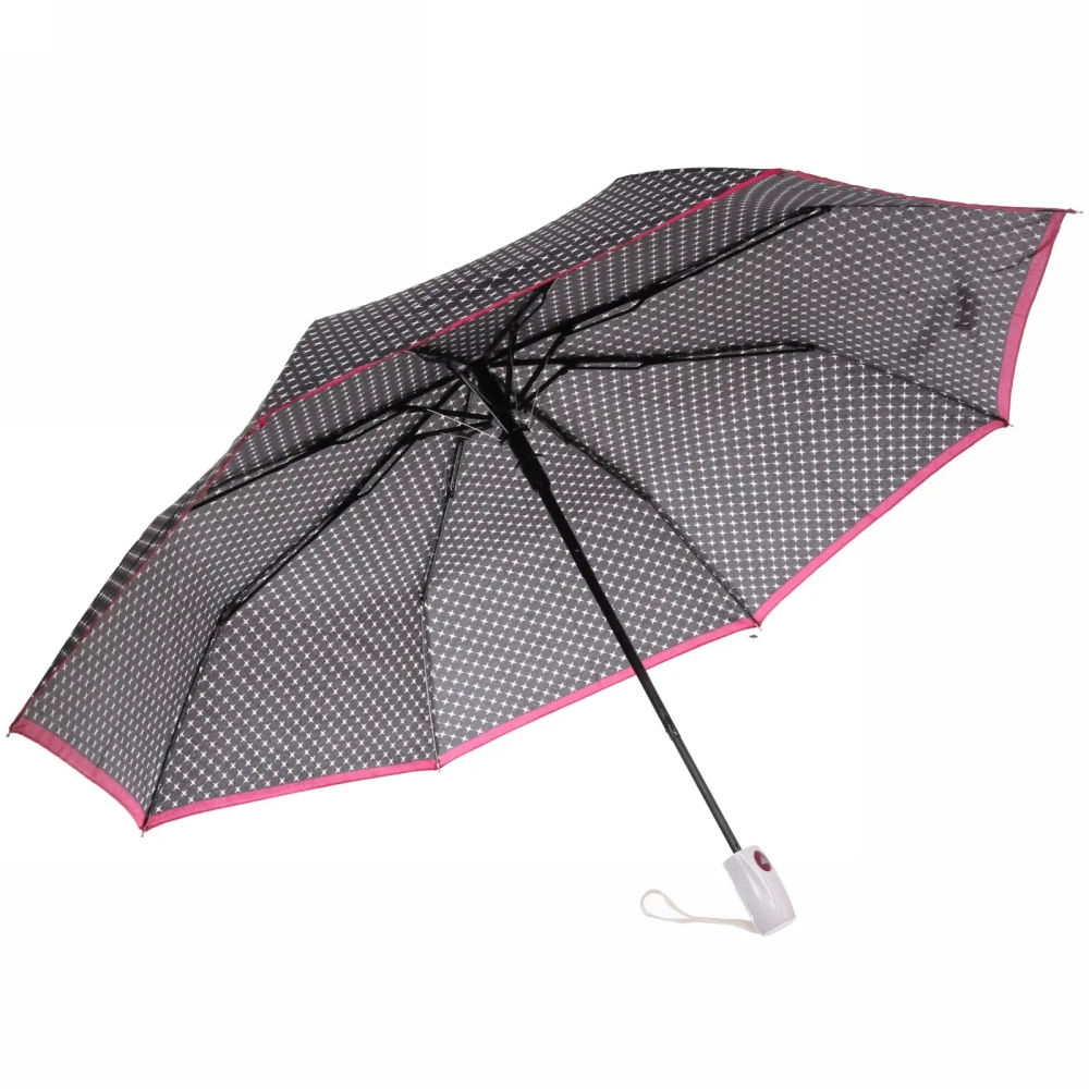 Зонт женский полуавтомат «Ультрамарин - Ореон», цвет микс, 8 спиц, d-100см, длина в слож. виде 30см