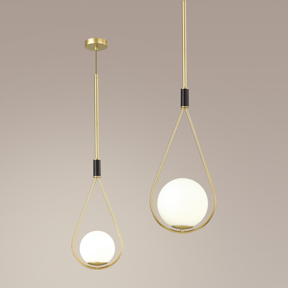 4810/1A PENDANT ODL21 415 золтой/черный/белый Подвес E14 1*40W FLARI