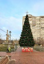 уличная каркасная ель - уральская, хвоя леска