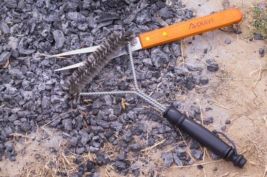 Щетка для чистки гриля и барбекю СКАУТ 0732 металлическая