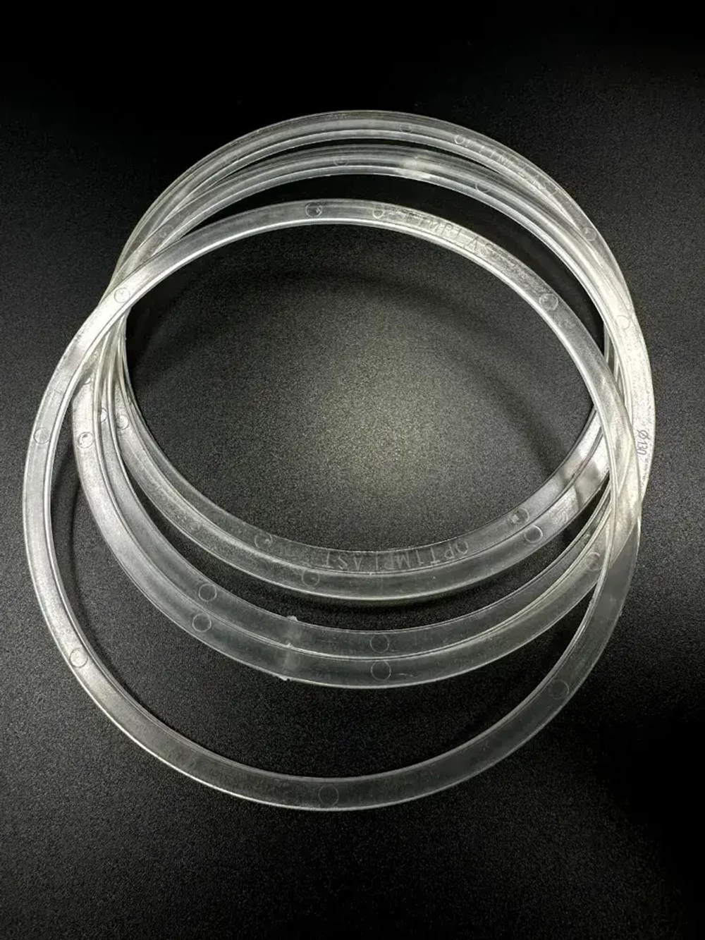 Термокольцо прозрачное для натяжного потолка диаметр 130мм 5 шт