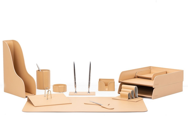 Набор руководителя 12 предметов из кожи цвет naturale